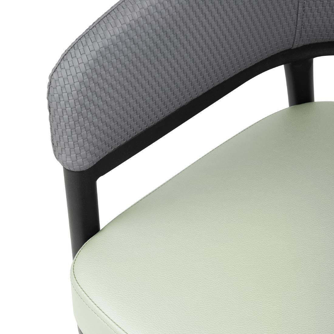 Bolero Meridian Interior Chairs - Pistachio Grey (2 Pack)