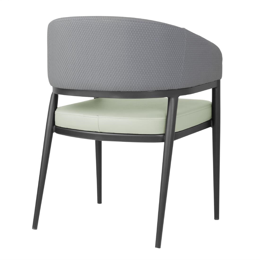 Bolero Meridian Interior Chairs - Pistachio Grey (2 Pack)