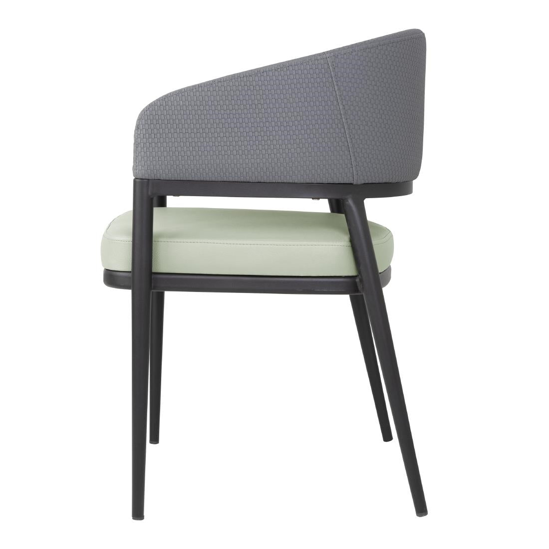 Bolero Meridian Interior Chairs - Pistachio Grey (2 Pack)