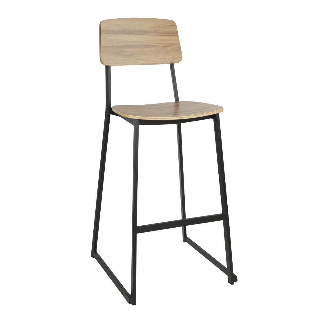 Bolero Beaufort Wooden Interior High Stools (2 Pack)