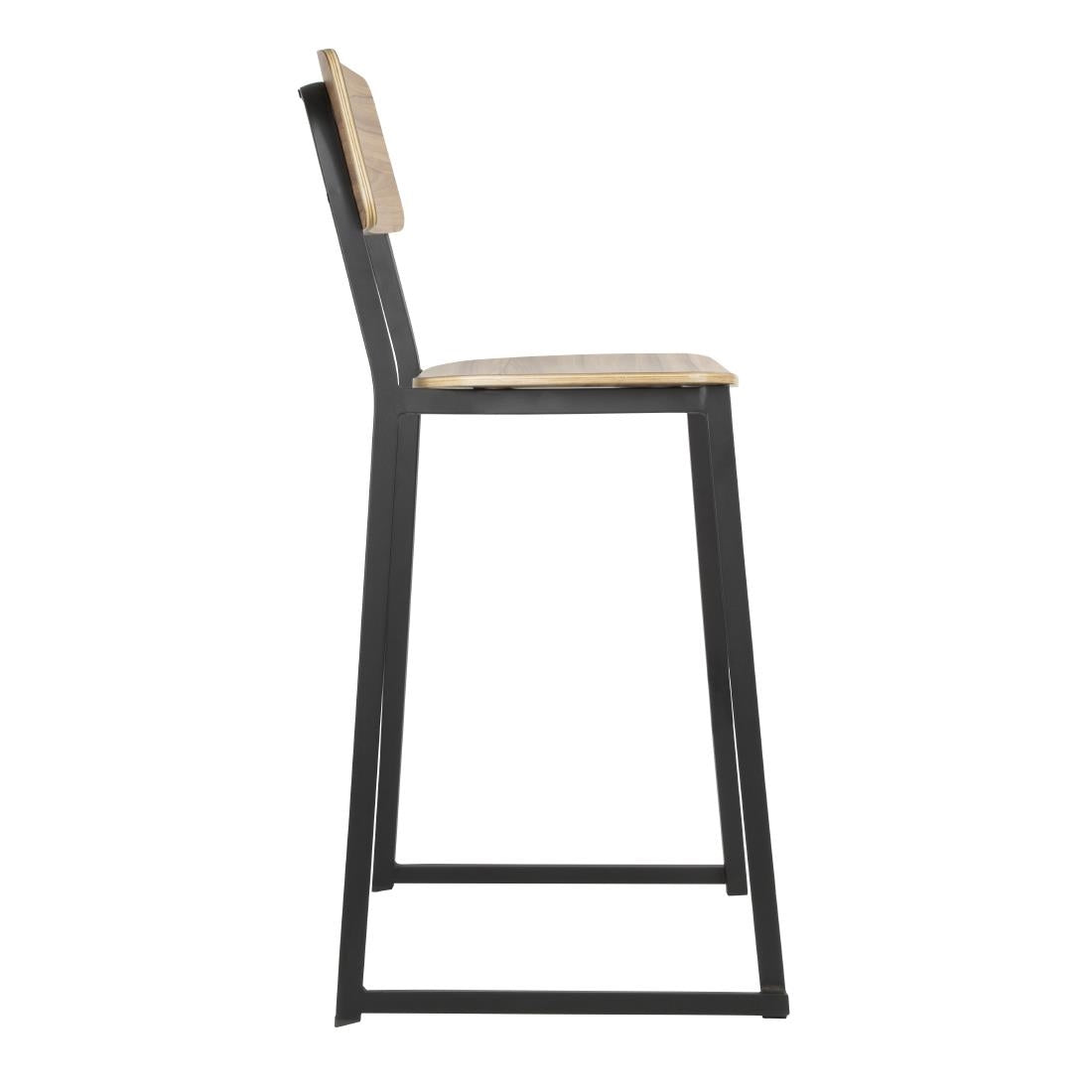 Bolero Beaufort Wooden Interior High Stools (2 Pack)