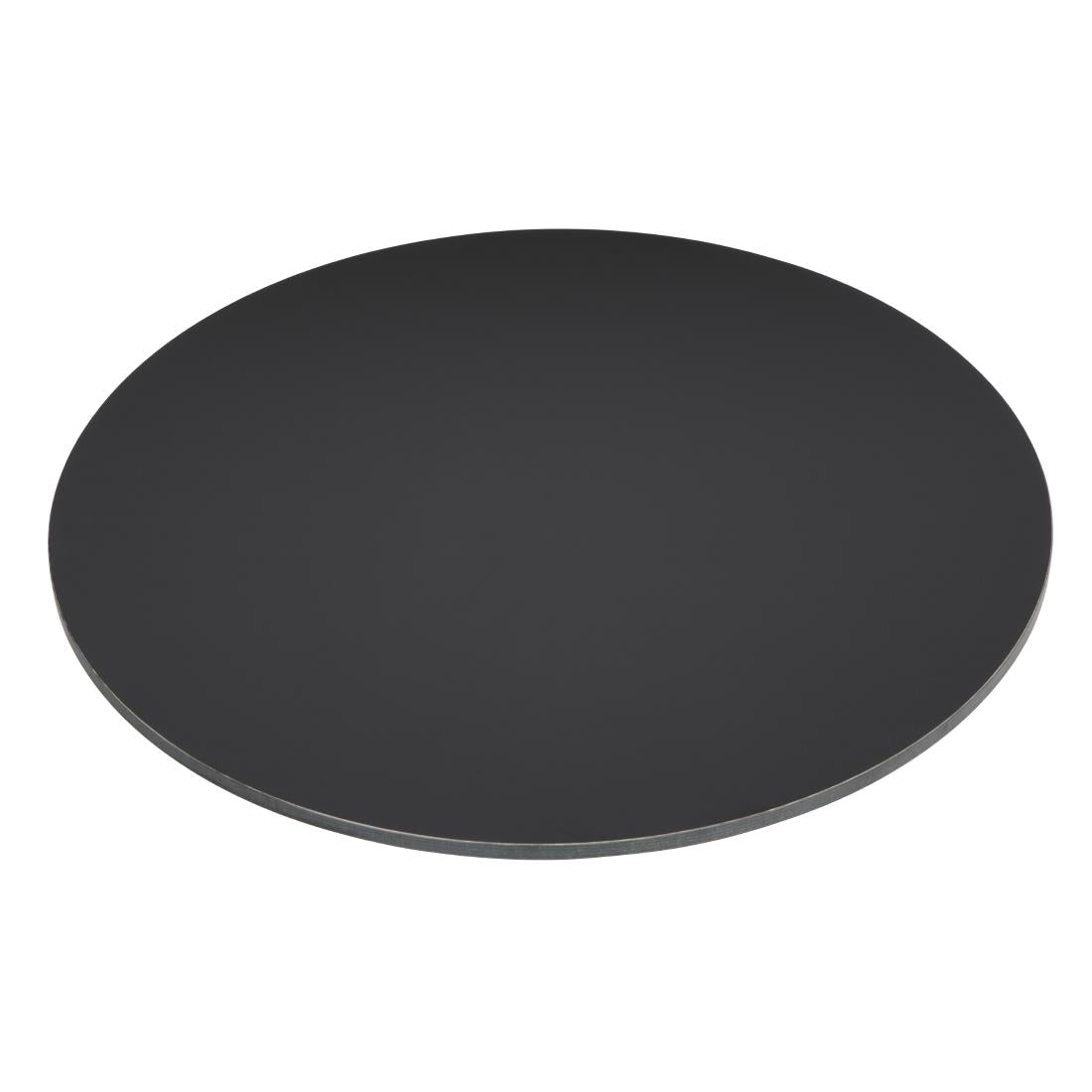 Bolero Matte Black Round Outdoor Table Top 600mm