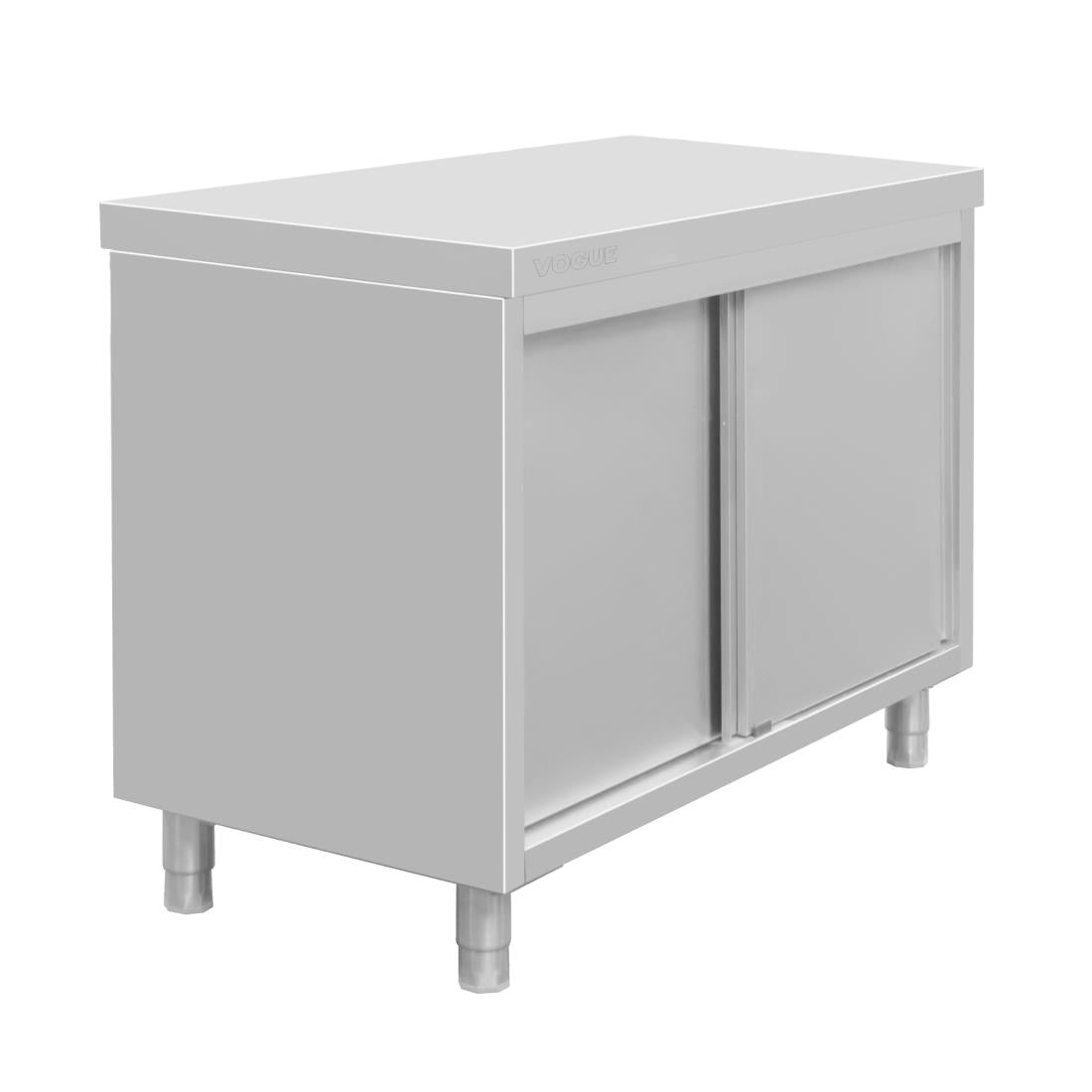 Vogue Standing Floor Cupboard Stainless Steel 900x1200x600mm