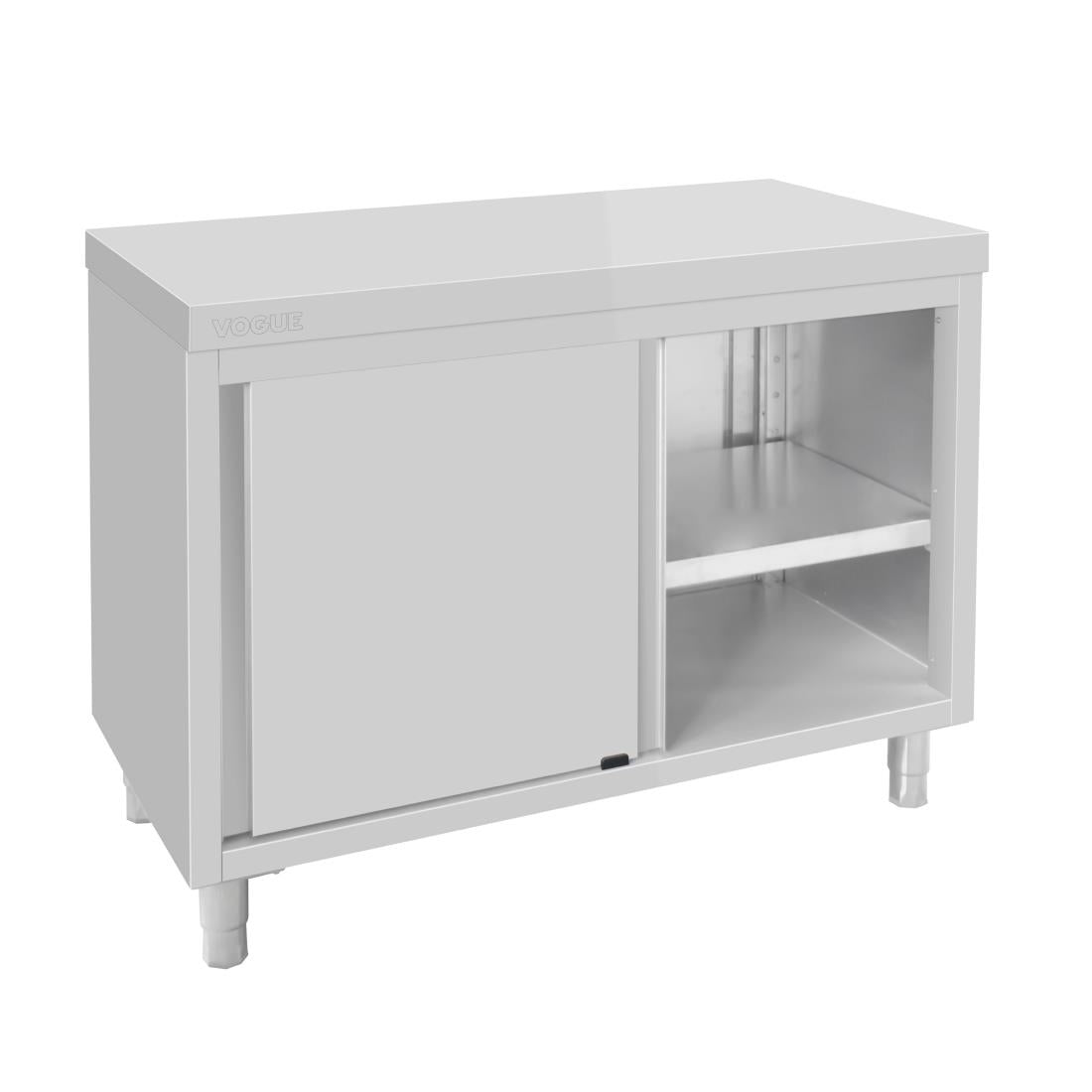 Vogue Standing Floor Cupboard Stainless Steel 900x1200x600mm