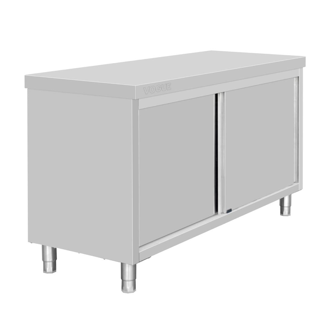 Vogue Standing Floor Cupboard Stainless Steel 900x1500x600mm