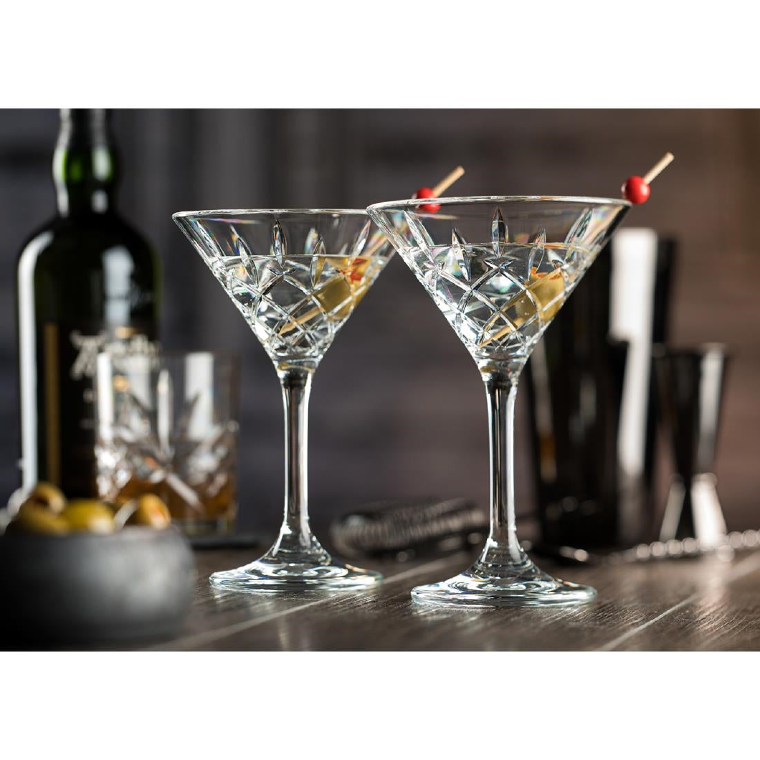 Utopia Lucent Vintage Martini Glasses 235ml (6 Pack)