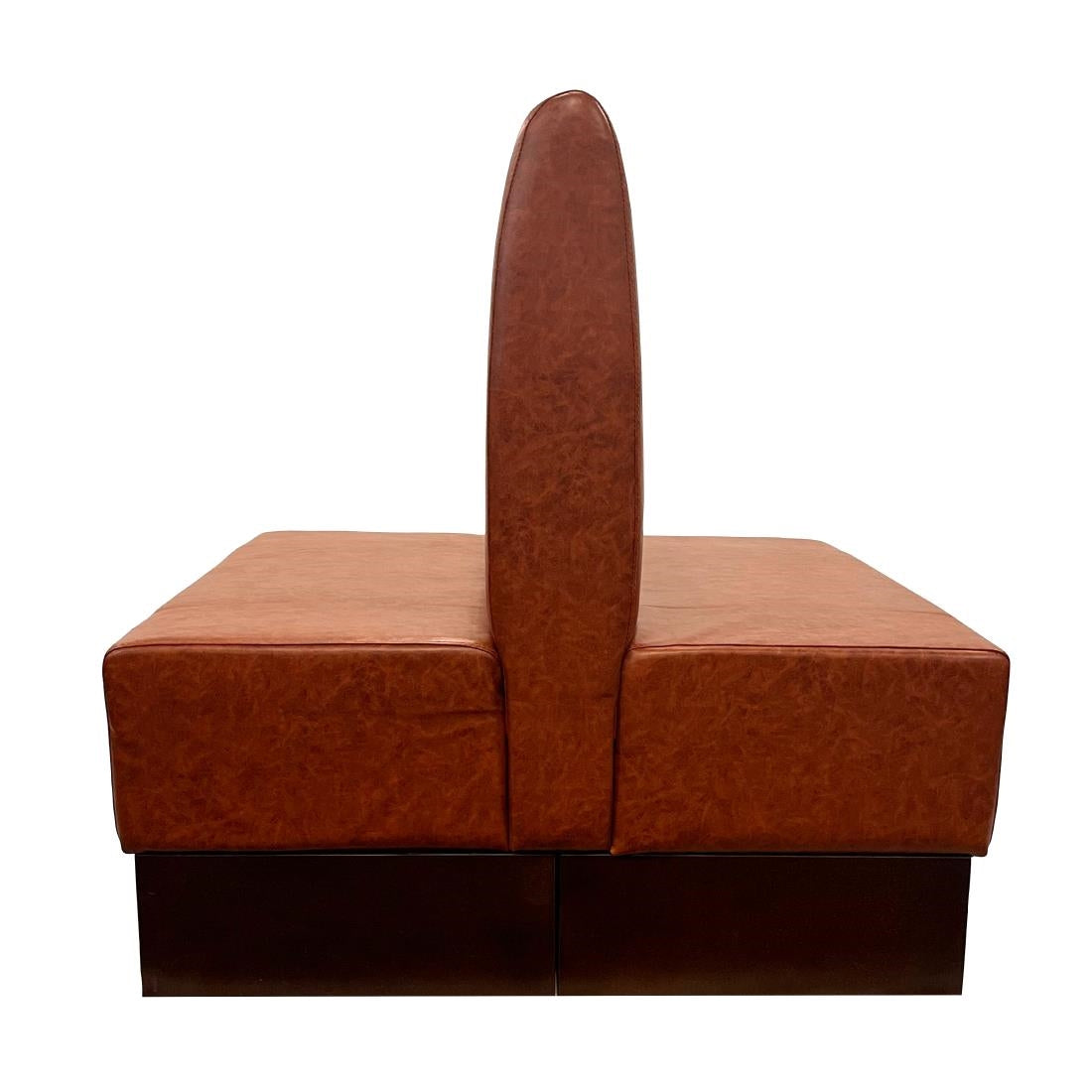 Double Booth in Bison Tan Vinyl