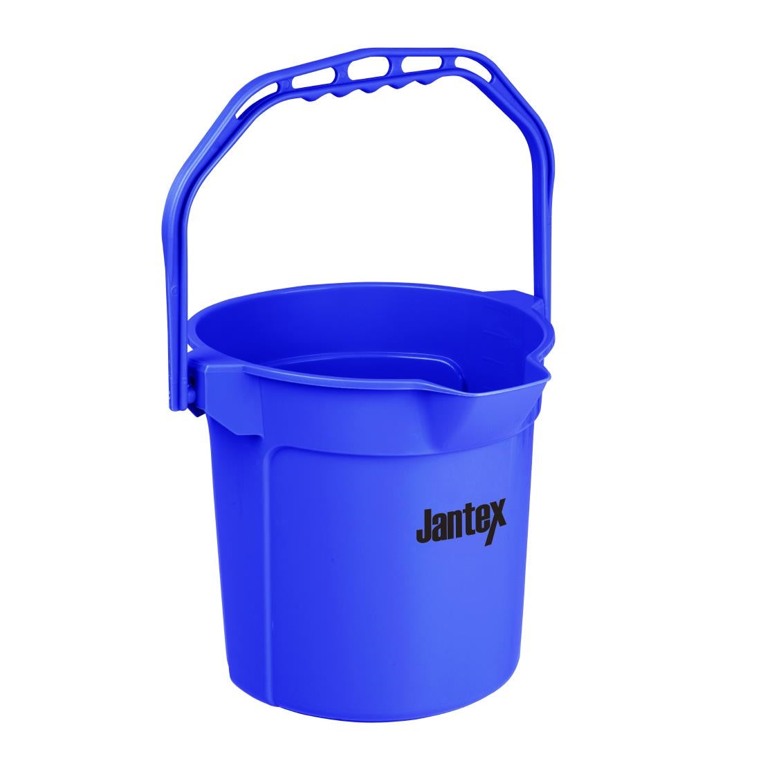 Jantex Blue Graduated Bucket with Pouring Lip 10ltr