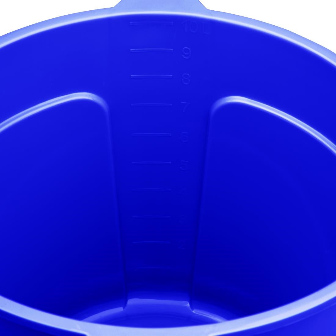 Jantex Blue Graduated Bucket with Pouring Lip 10ltr
