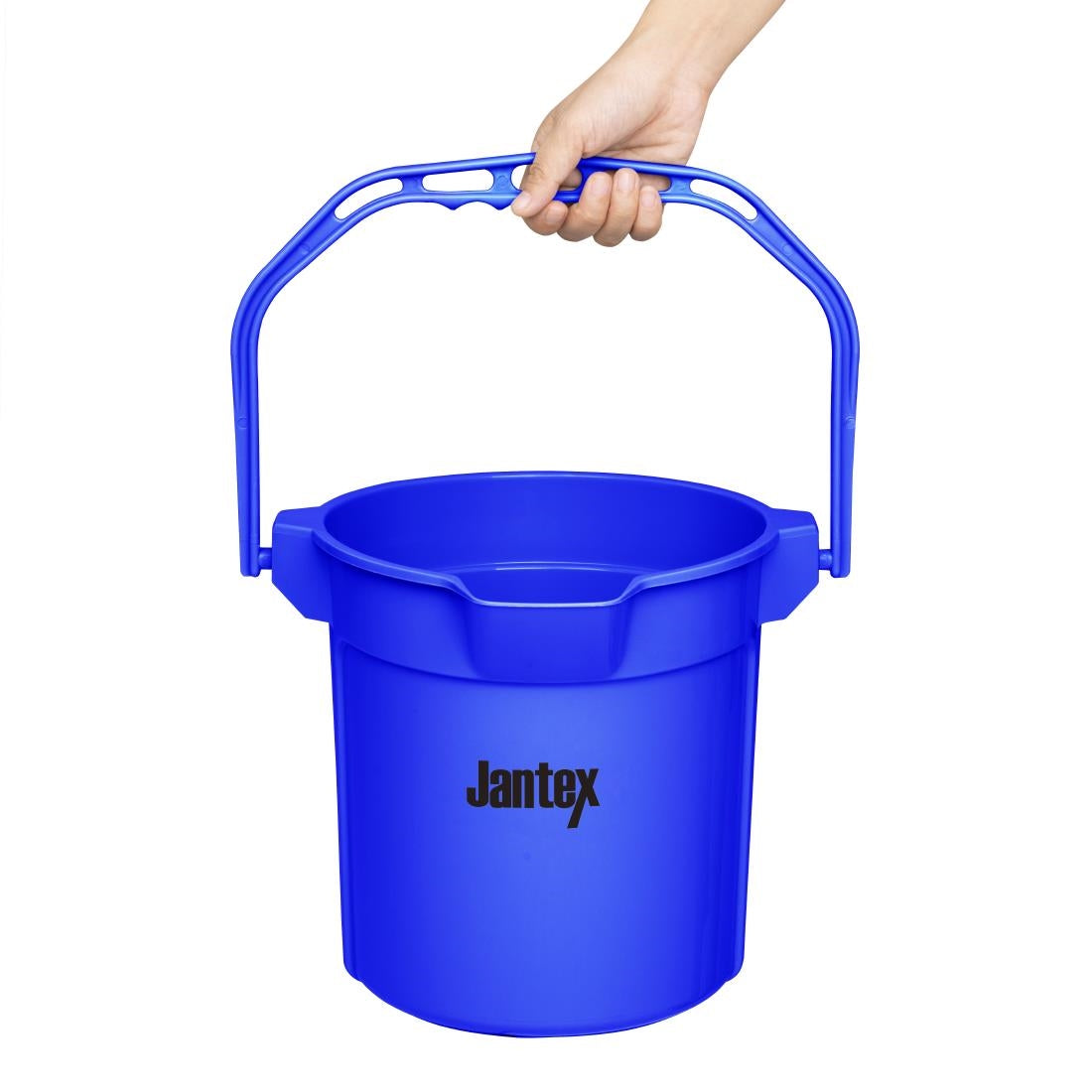 Jantex Blue Graduated Bucket with Pouring Lip 10ltr