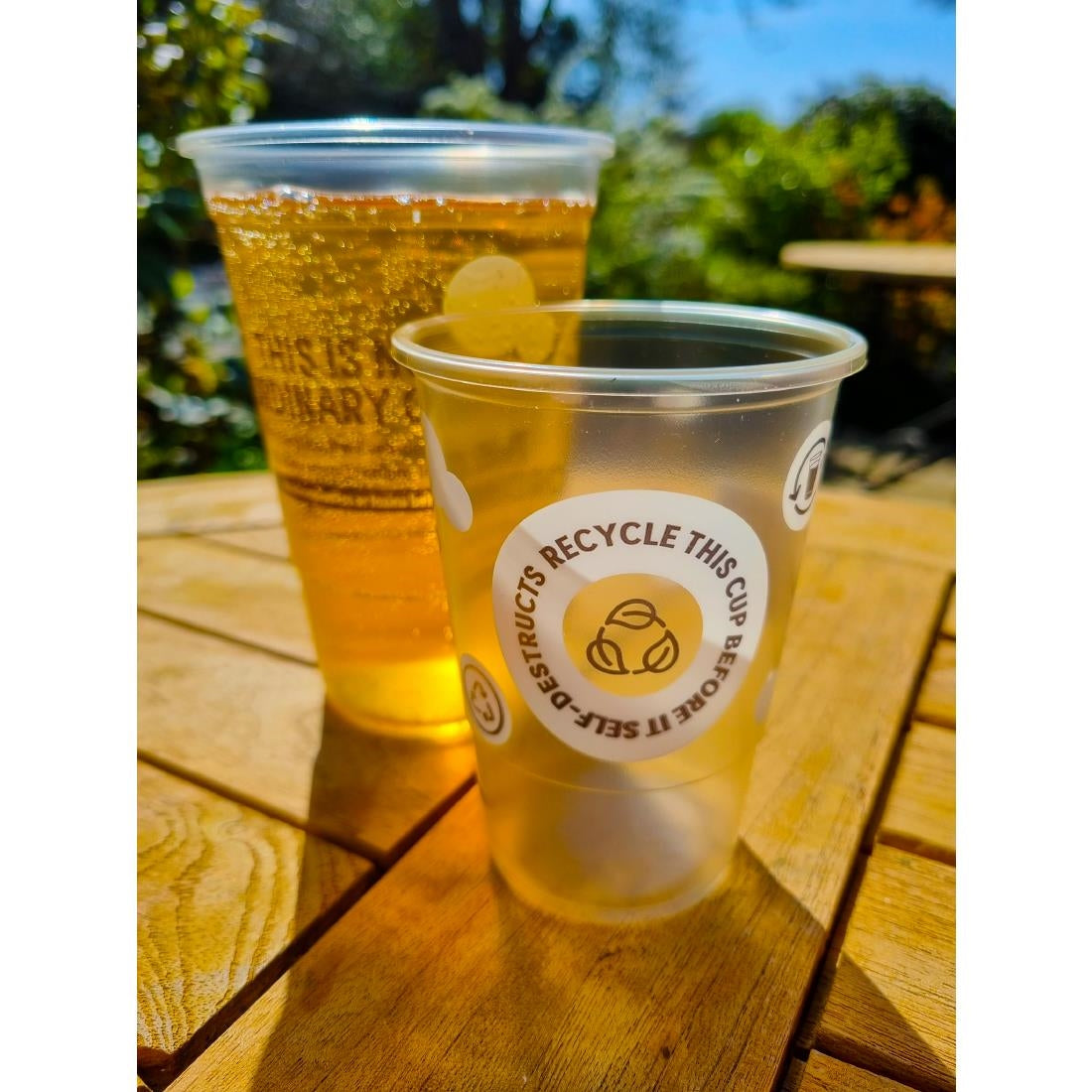 eGreen Printed 2-in-1 Flexy Half-pint Glasses CE Marked (1000 Pack)