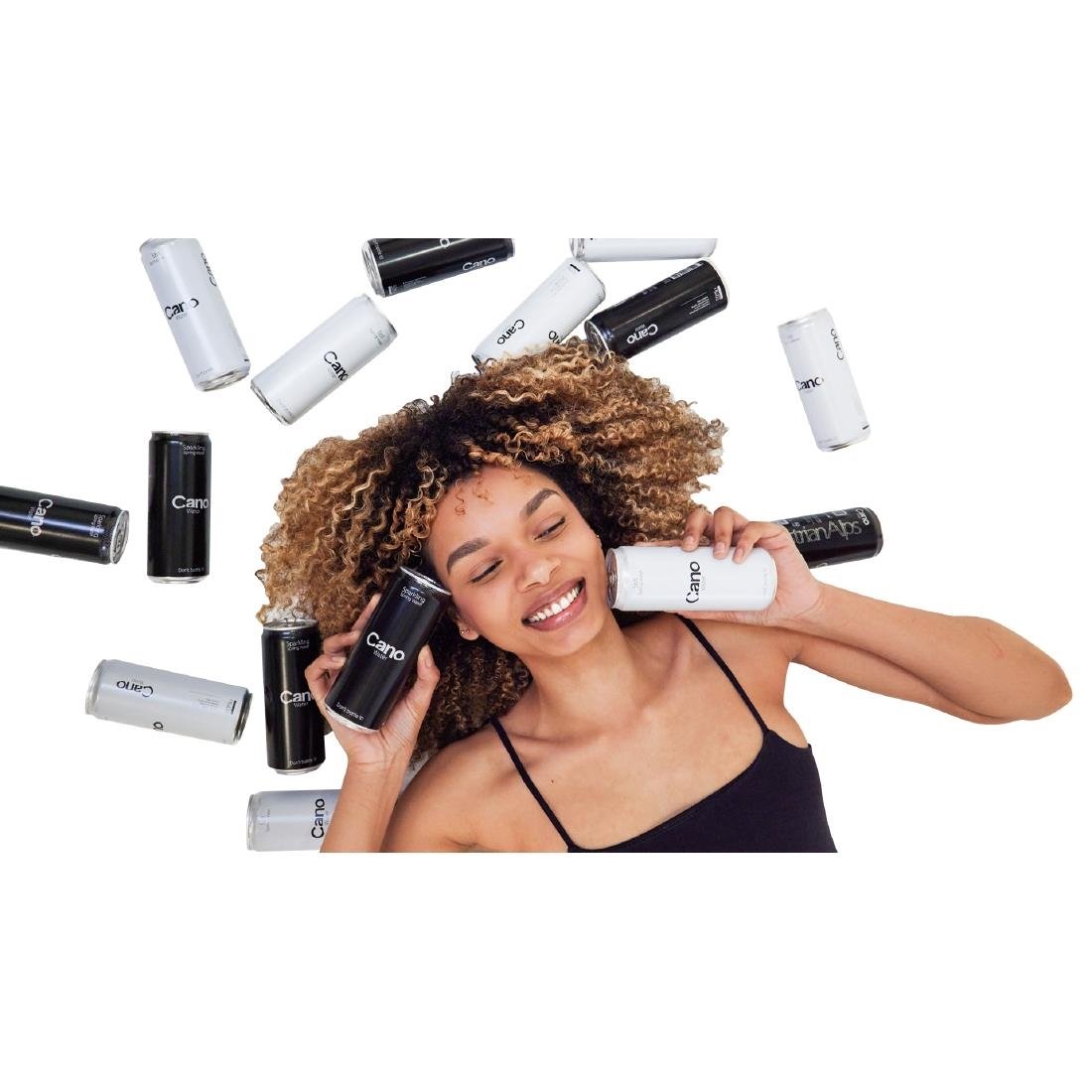 Cano Water Sparkling Resealable Can - 500ml (12 Pack)