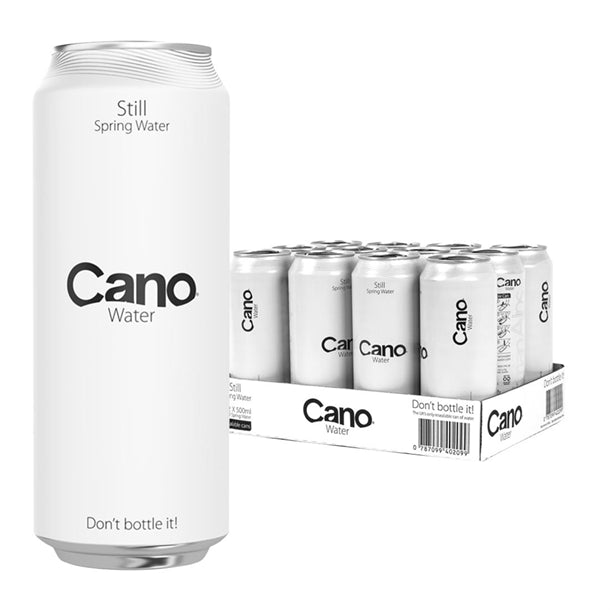 Cano Water Still Resealable Can - 500ml (12 Pack)