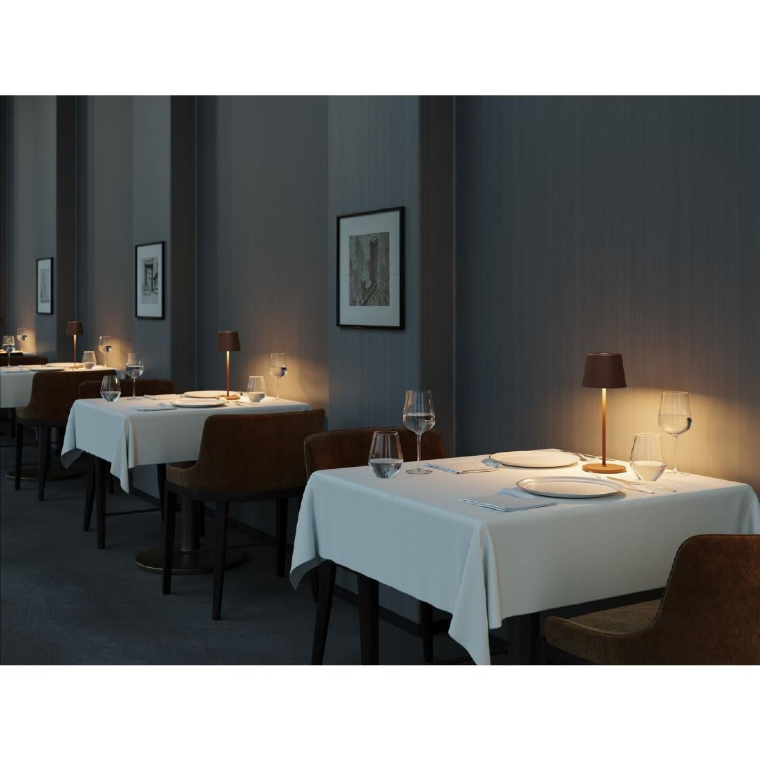 Utopia Bermuda LED Cordless Table Lamp 320mm Corten (6 Pack)