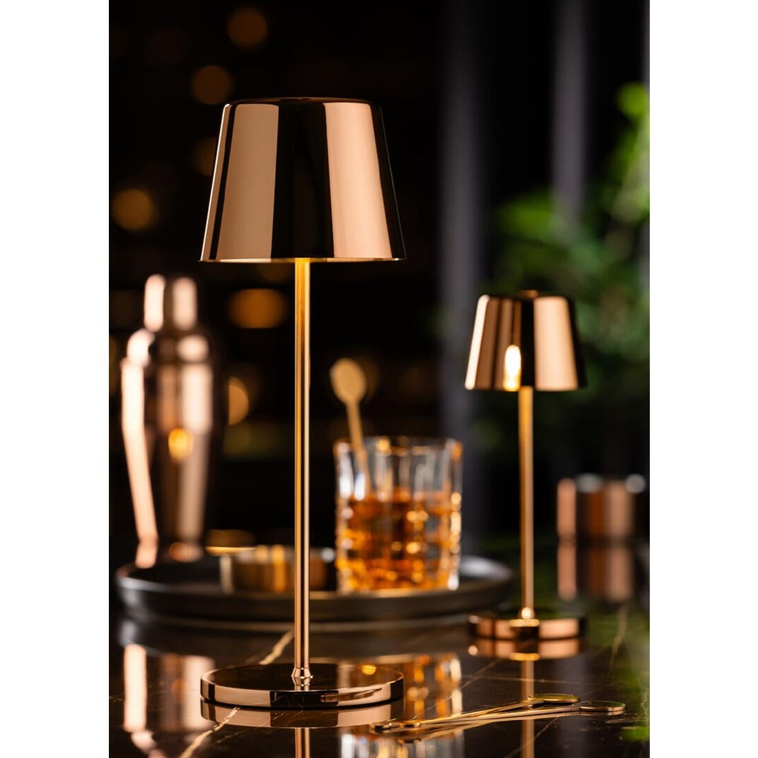 Utopia Bermuda LED Cordless Table Lamp 320mm Copper (6 Pack)