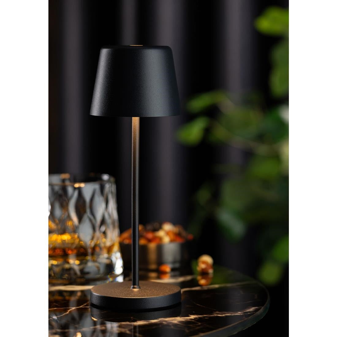 Utopia Bermuda Micro LED Cordless Table Lamp 210mm Black (6 Pack)
