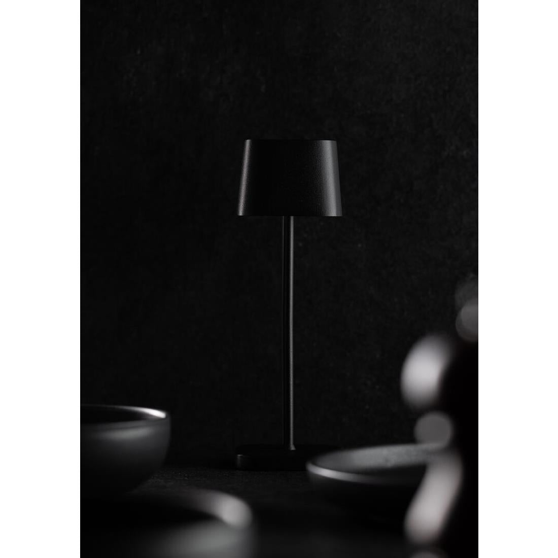 Utopia Montego Micro LED Cordless Table Lamp 200mm Black (6 Pack)