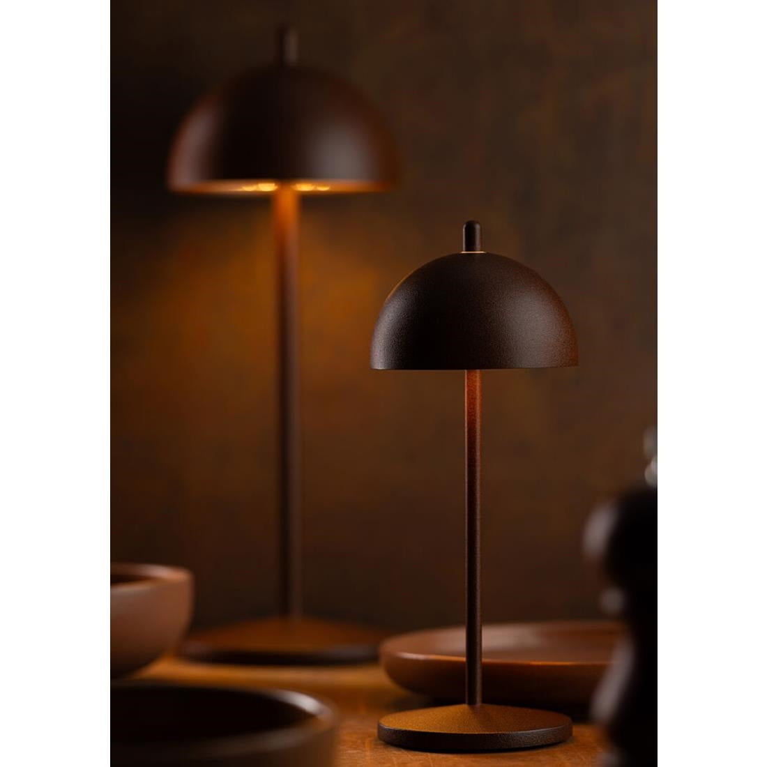 Utopia Antigua Micro LED Cordless Table Lamp 200mm Corten (6 Pack)