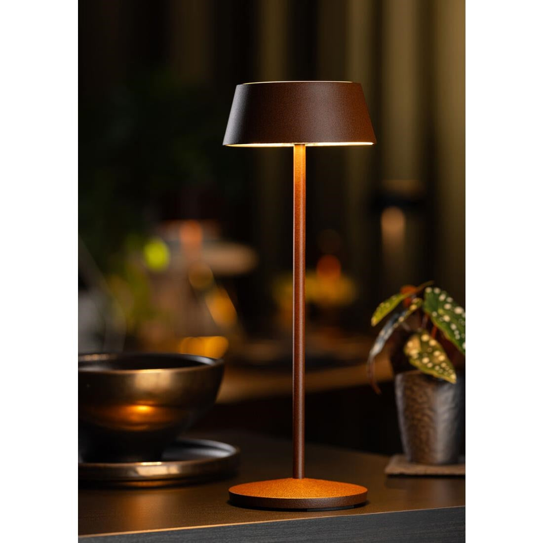 Utopia Martinique LED Cordless Table Lamp 300mm Corten (6 Pack)