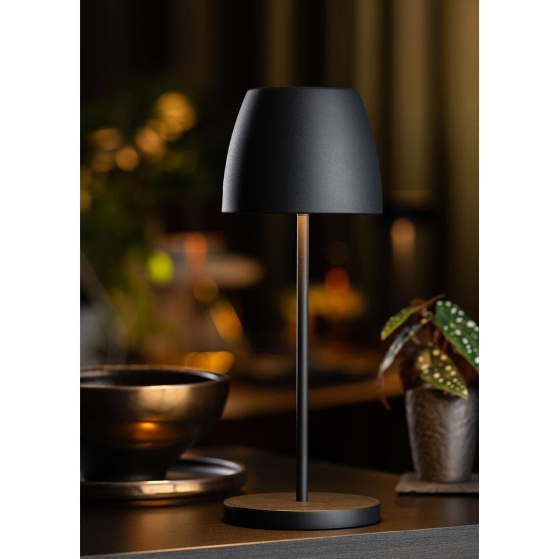Utopia Montserrat LED Cordless Table Lamp 300mm Black (6 Pack)
