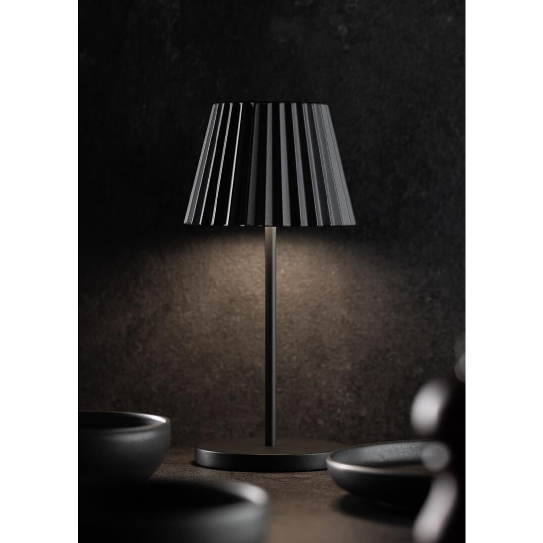 Utopia Dominica LED Cordless Table Lamp 260mm Black (6 Pack)