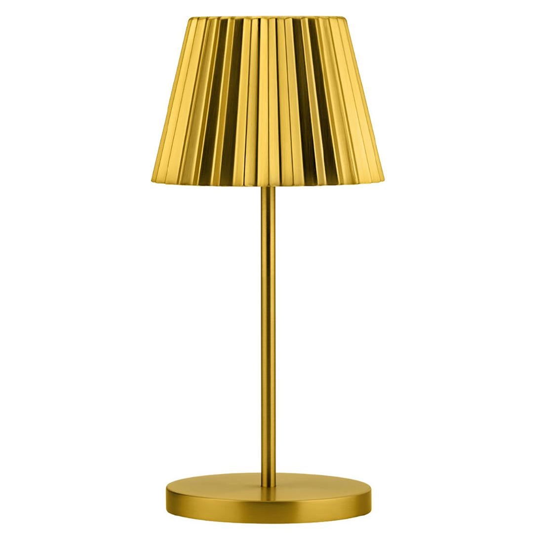 Utopia Dominica LED Cordless Table Lamp 260mm Brushed Gold (6 Pack)