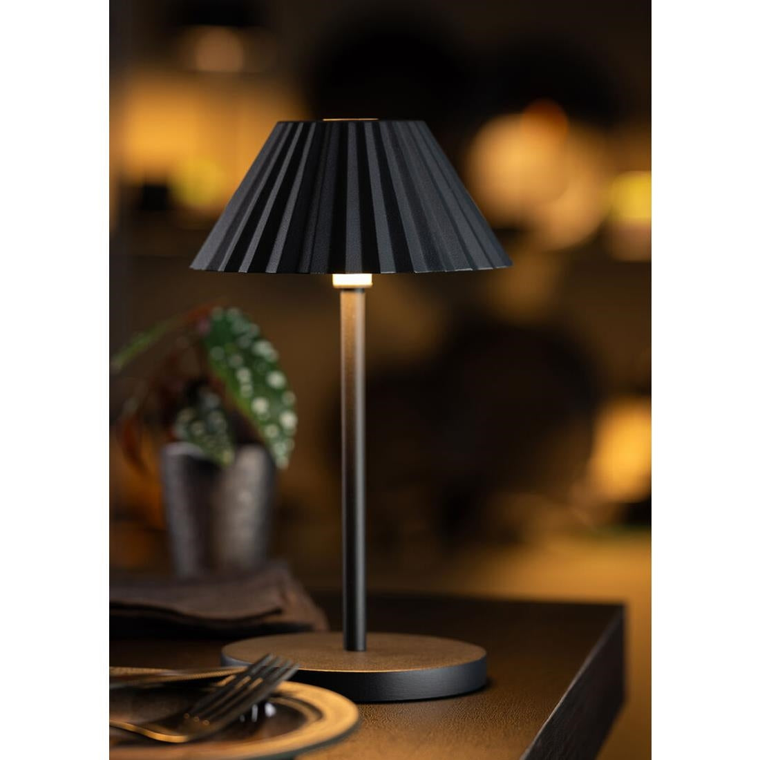 Utopia Aruba LED Cordless Table Lamp 230mm Black (6 Pack)