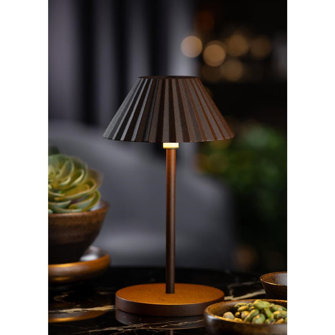 Utopia Aruba LED Cordless Table Lamp 230mm Cocoa (6 Pack)