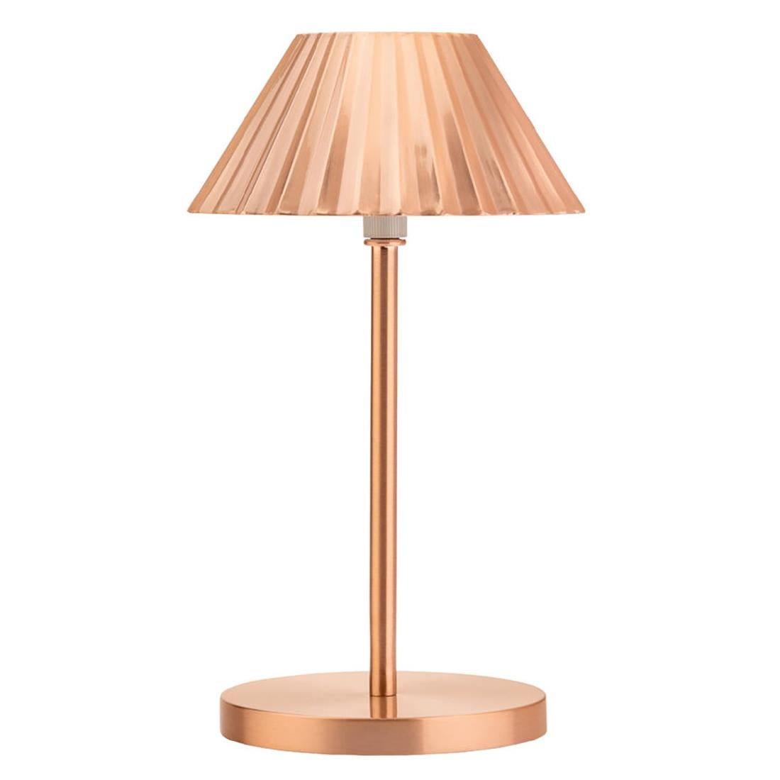 Utopia Aruba LED Cordless Table Lamp 230mm Brushed Copper (6 Pack)