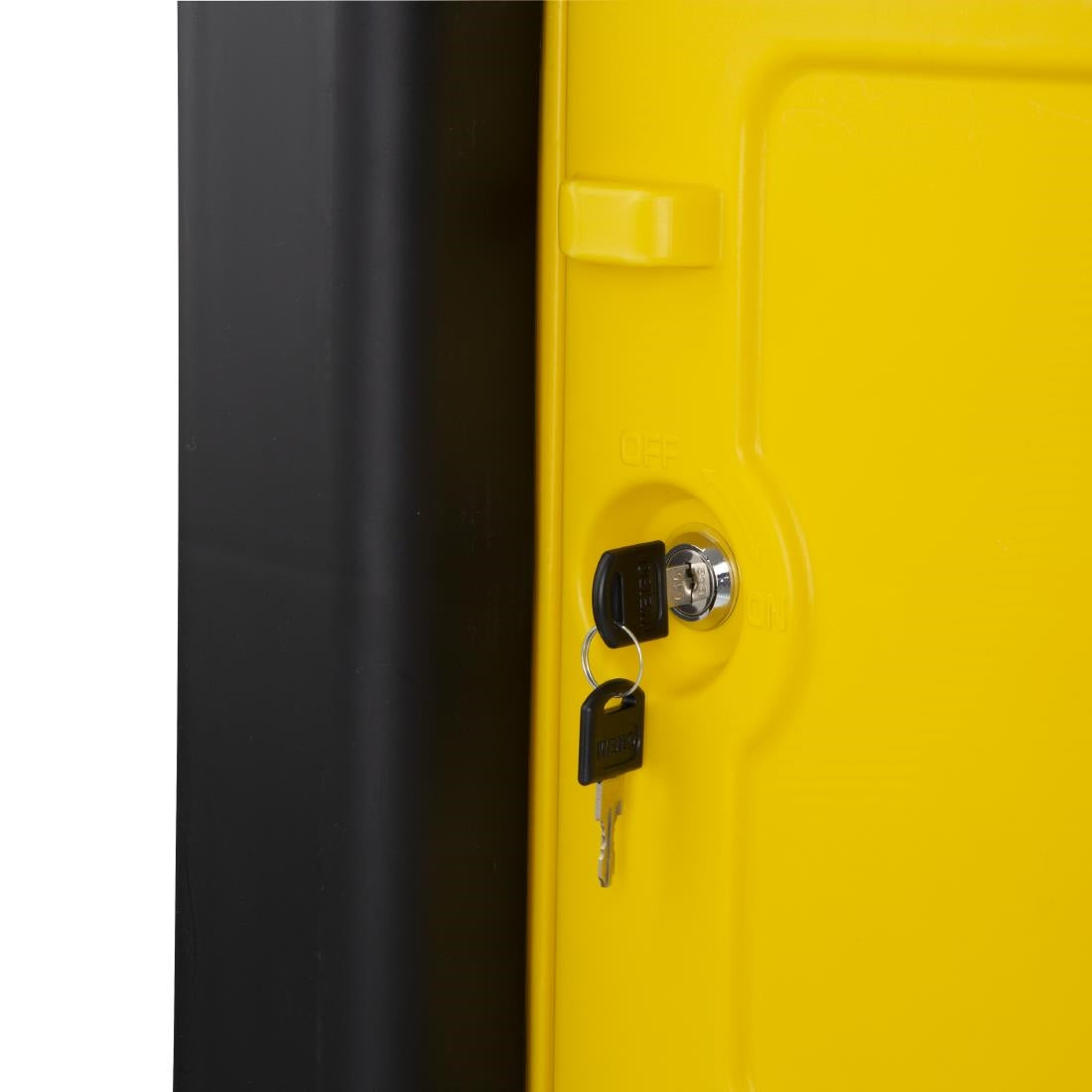 Jantex Cleaning Trolley Black with Lockable Cabinet