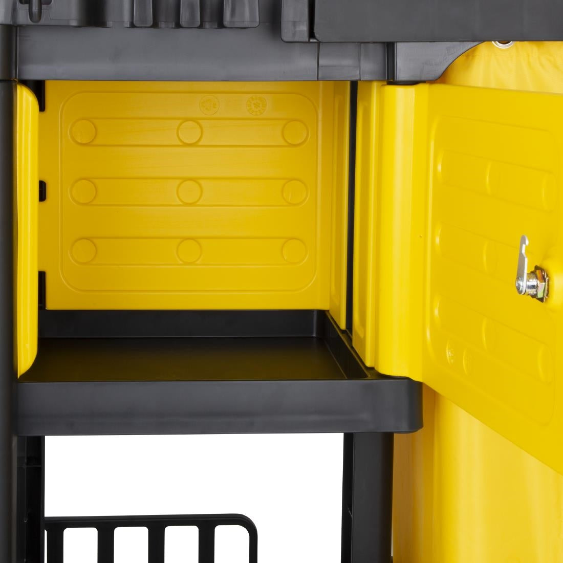 Jantex Cleaning Trolley Black with Lockable Cabinet