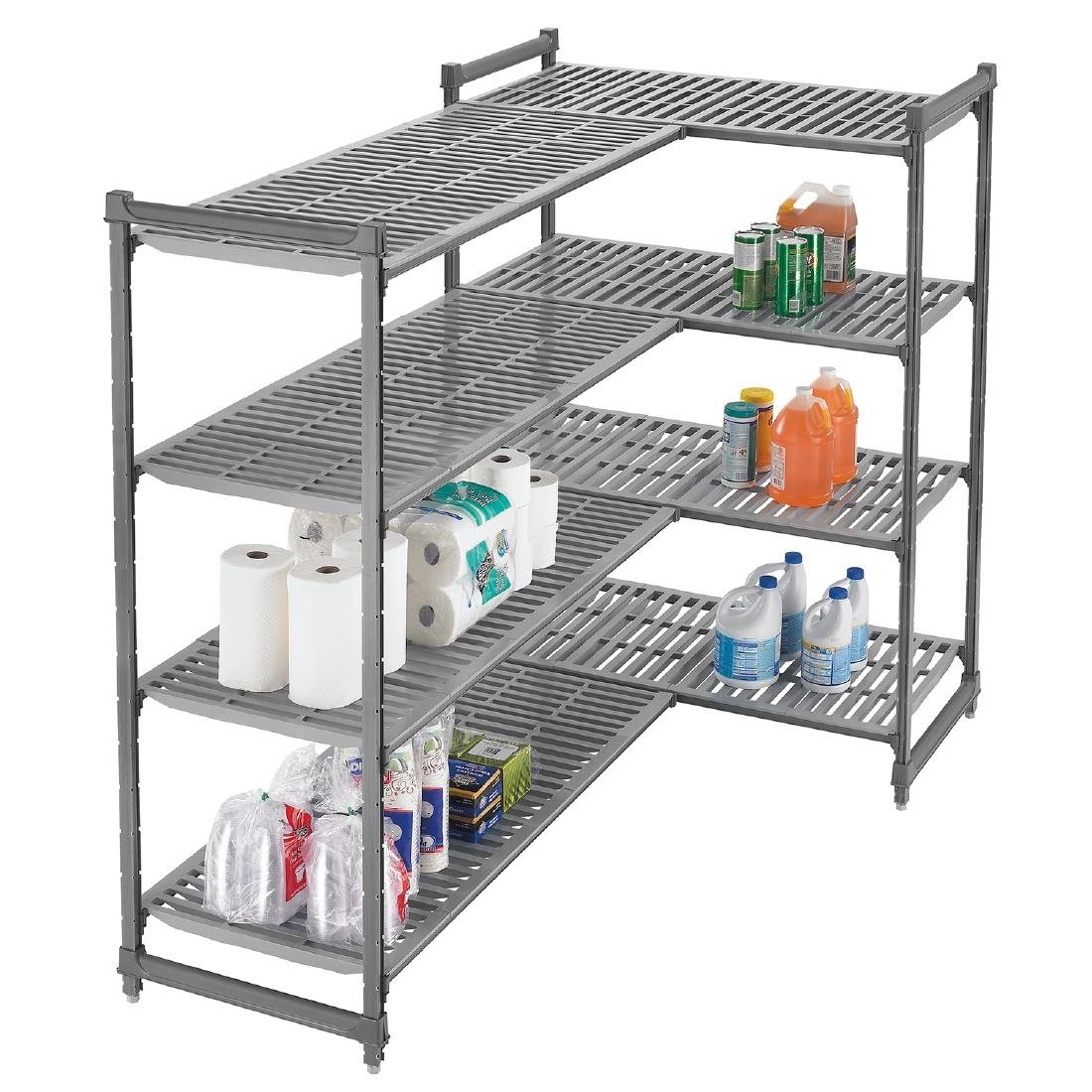 Cambro Camshelving Basics Plus Add-On Unit 4 Tier With Vented Shelves 1630(H)x 870(W)x 540(D)mm