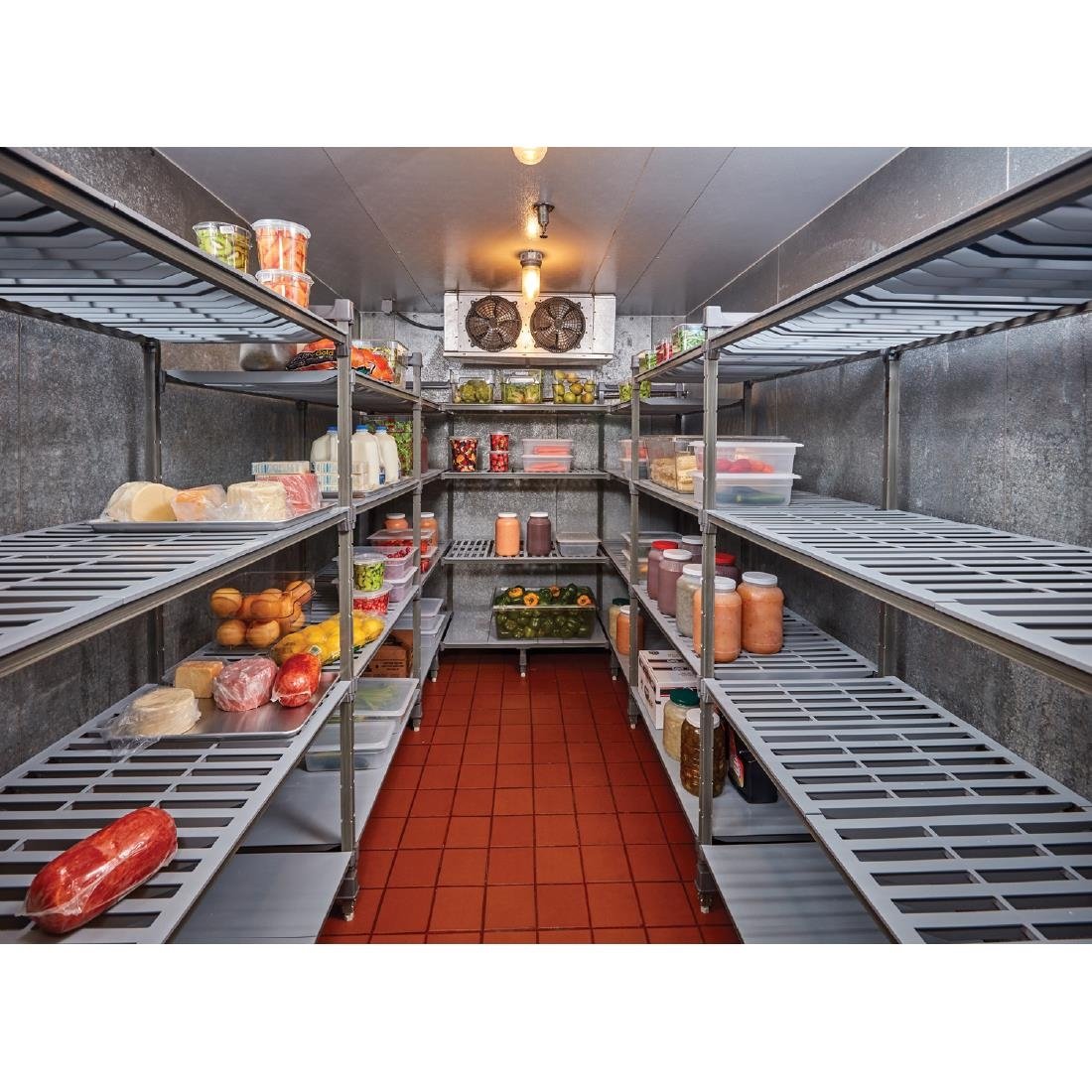 Cambro Camshelving Basics Plus Add-On Unit 4 Tier With Vented Shelves 1630(H)x 1480(W)x 610(D)mm