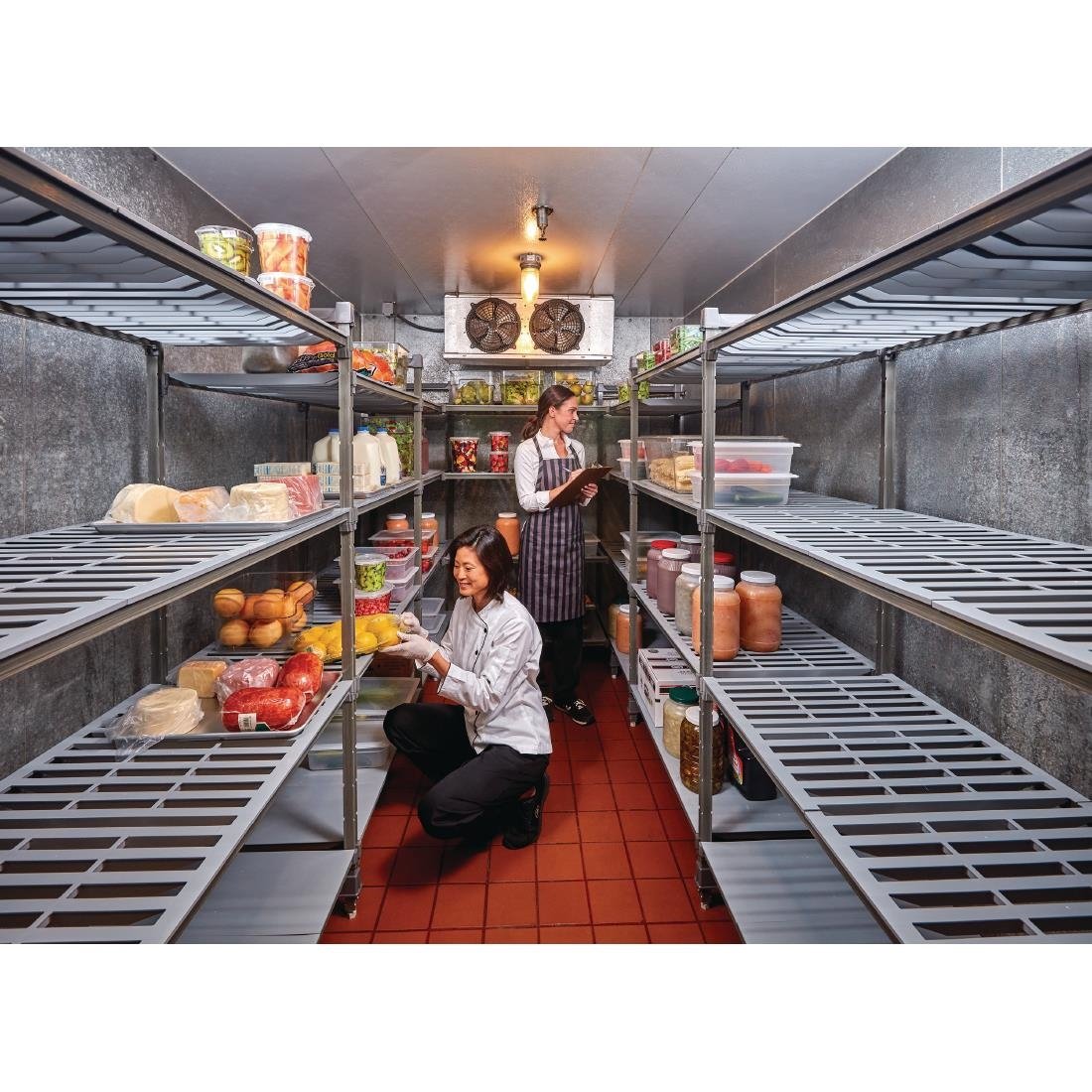 Cambro Camshelving Basics Plus Add-On Unit 4 Tier With Vented Shelves 1630(H)x 870(W)x 540(D)mm
