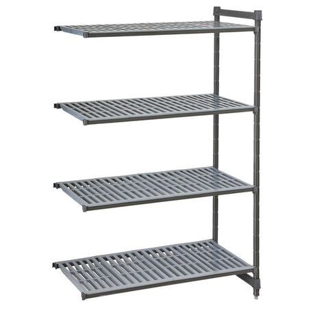 Cambro Camshelving Basics Plus Add-On Unit 4 Tier With Vented Shelves 1630(H)x 1480(W)x 460(D)mm