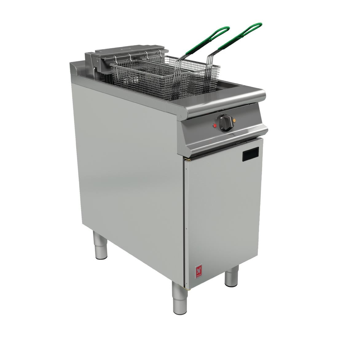 Falcon Dominator Plus Free Standing Electric Fryer on Feet with Fryer Angel E3840X