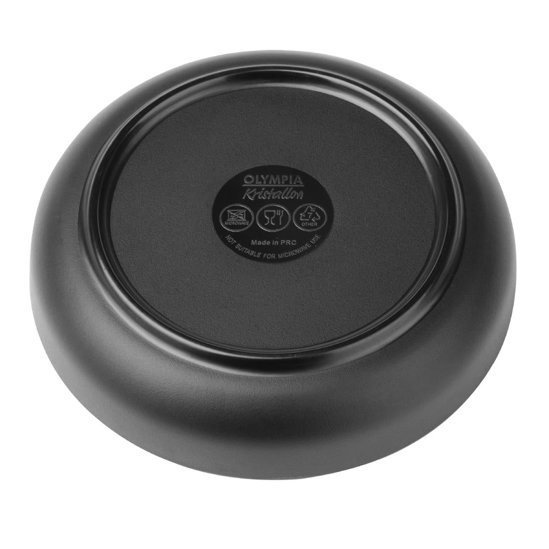 Olympia Kristallon Fusion Melamine Coupe Plates 130 x 30mm (6 Pack)