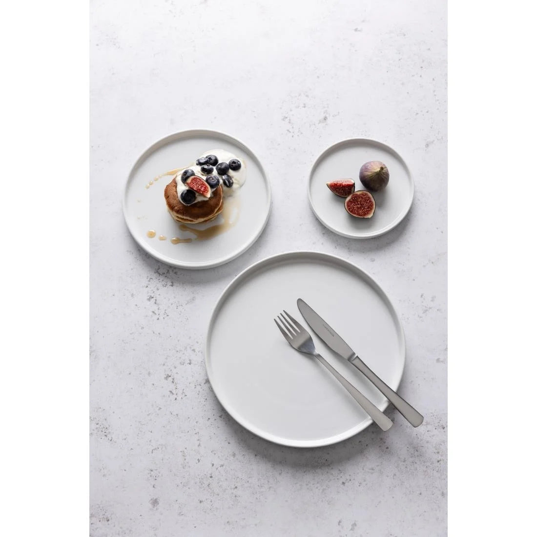 Olympia Whiteware Flat Round Plates 150mm (6 Pack)