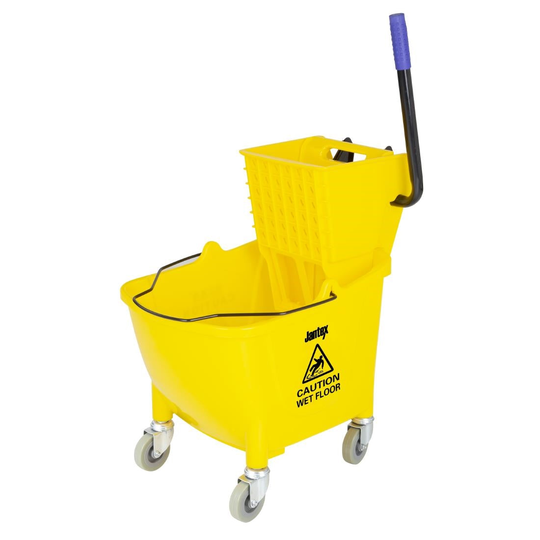 Jantex 25Ltr Mop Bucket with Foot Pedal Release Yellow