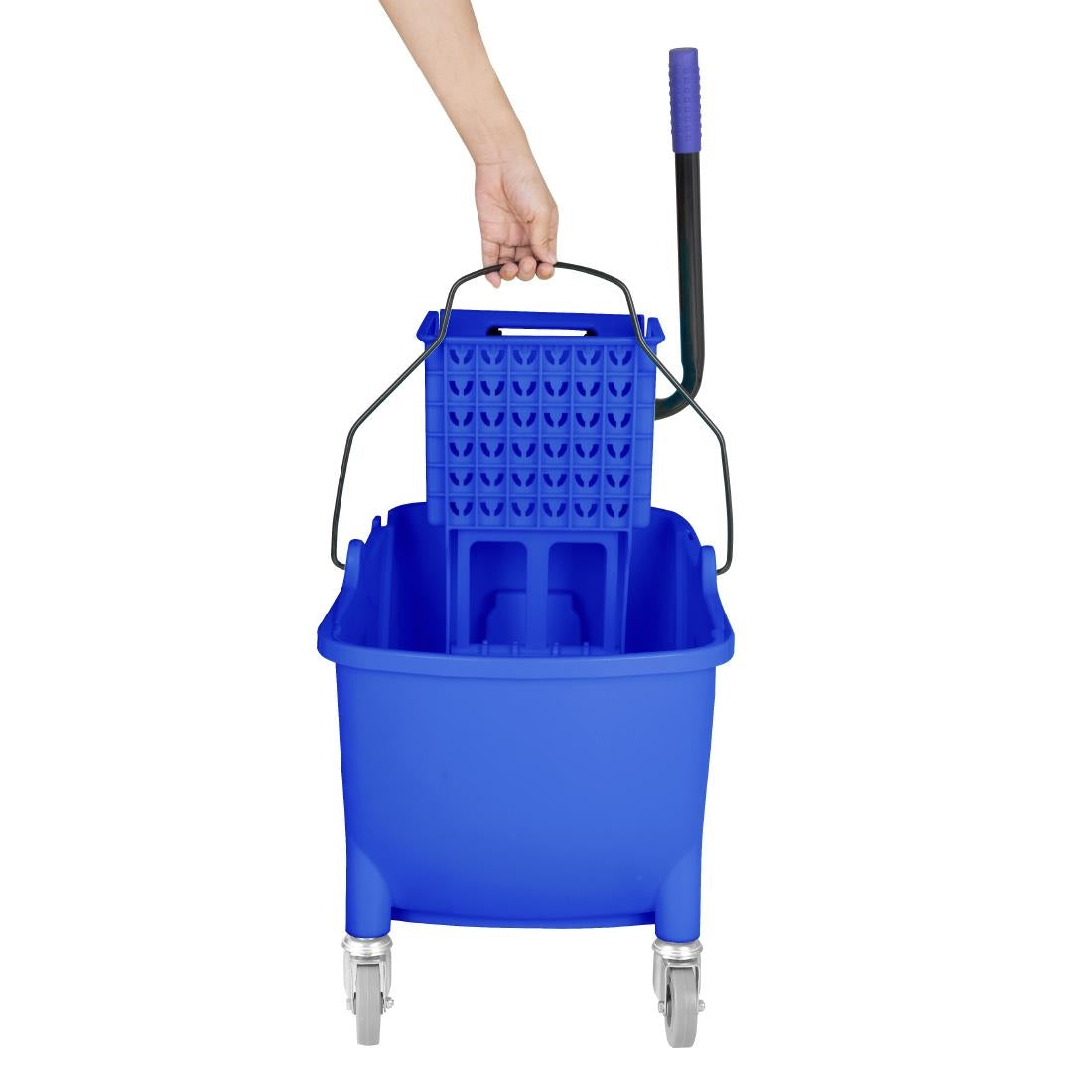 Jantex 25Ltr Mop Bucket with Foot Pedal Release Blue
