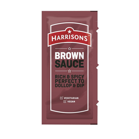 Harrisons Brown Sauce Sachets 10g (200 Pack)
