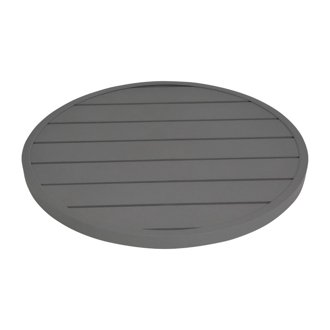 Bolero Aluminium Round Table Top Dark Grey 580mm