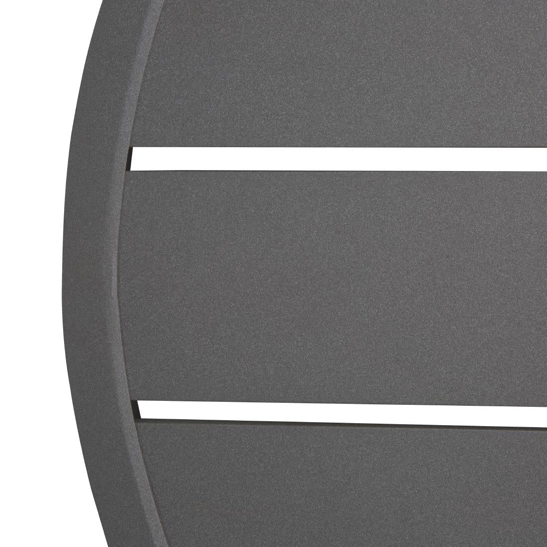 Bolero Aluminium Round Table Top Dark Grey 580mm