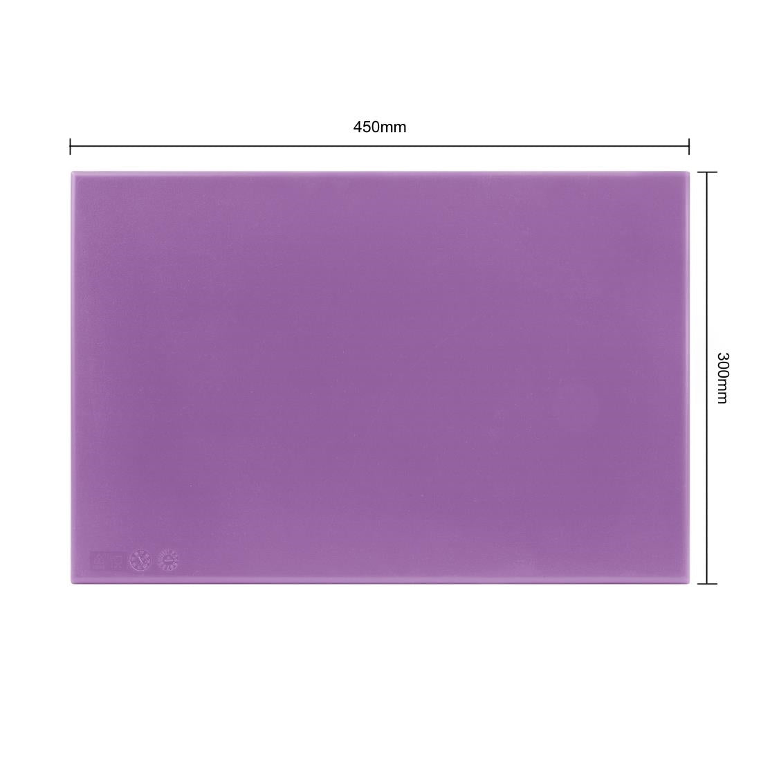 Hygiplas High Density Purple Chopping Board 450x300x25mm