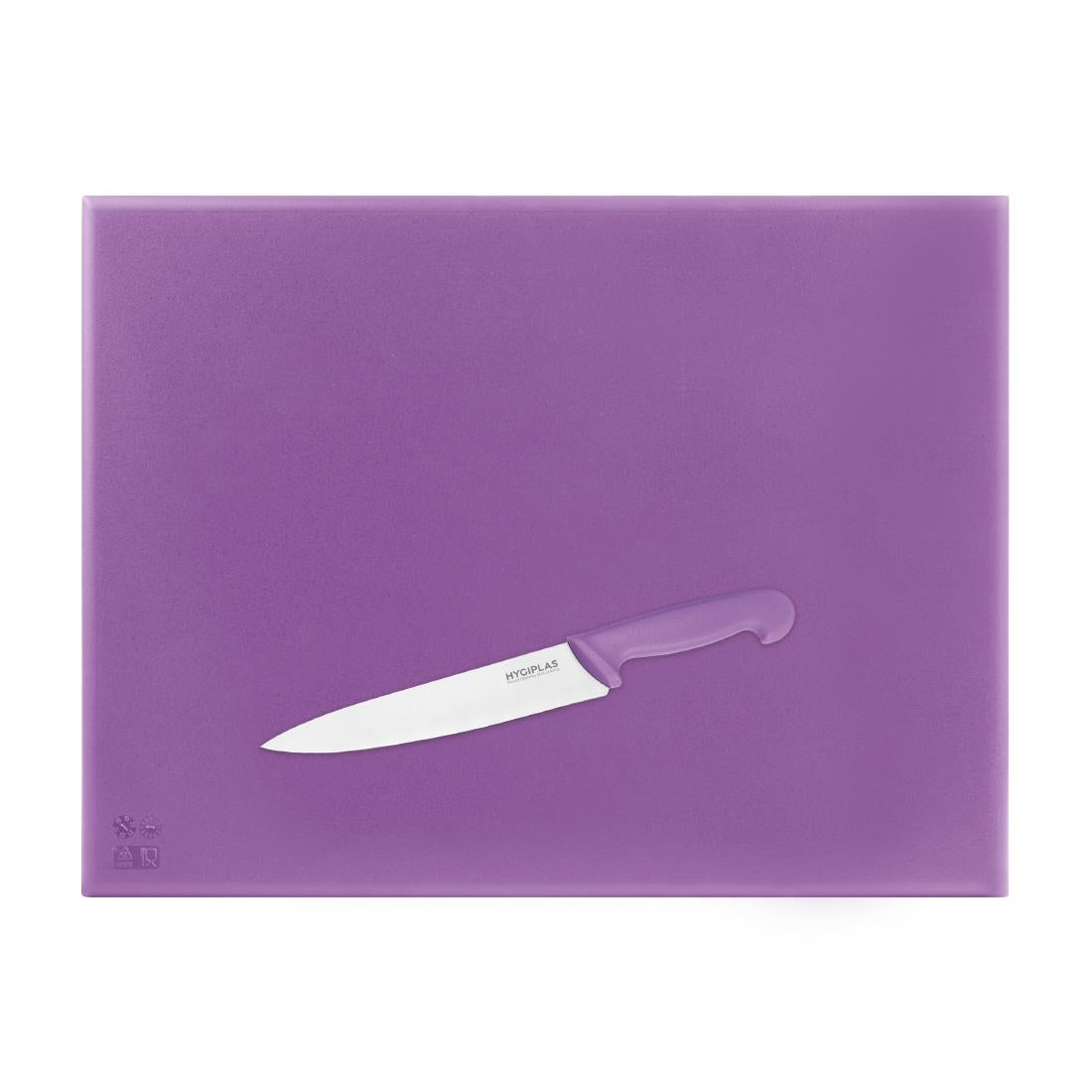 Hygiplas High Density Purple Chopping Board Large 600x450x25mm