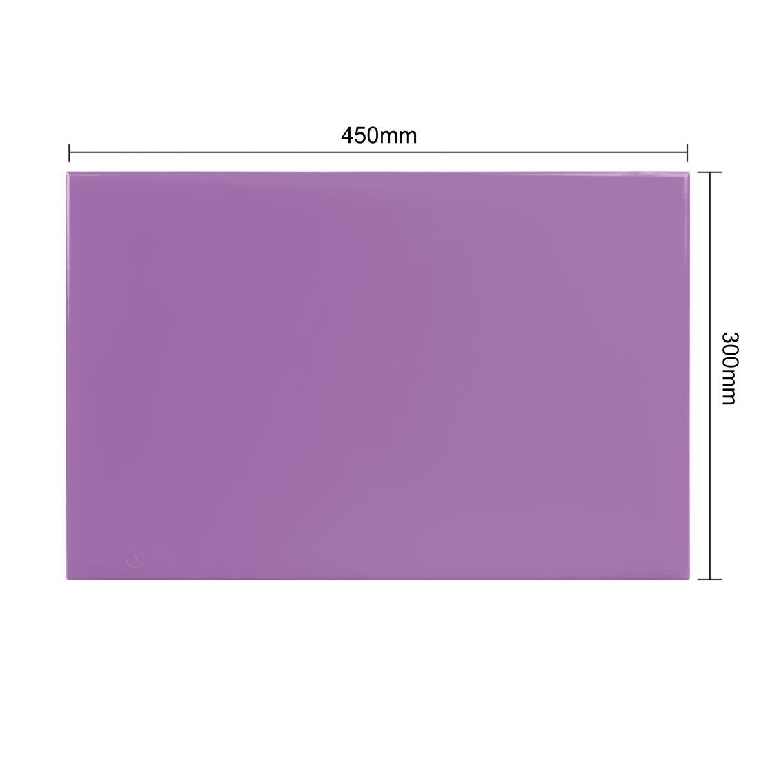 Hygiplas High Density Antibacterial Purple Chopping Board 450x305x10mm