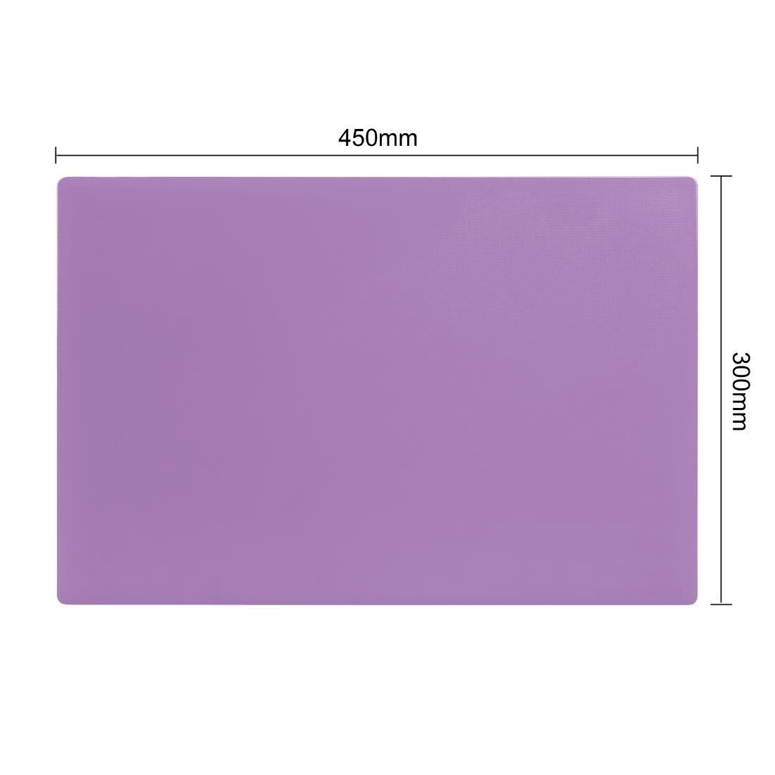 Hygiplas Low Density Antibacterial Purple Chopping Board 450x300x10mm