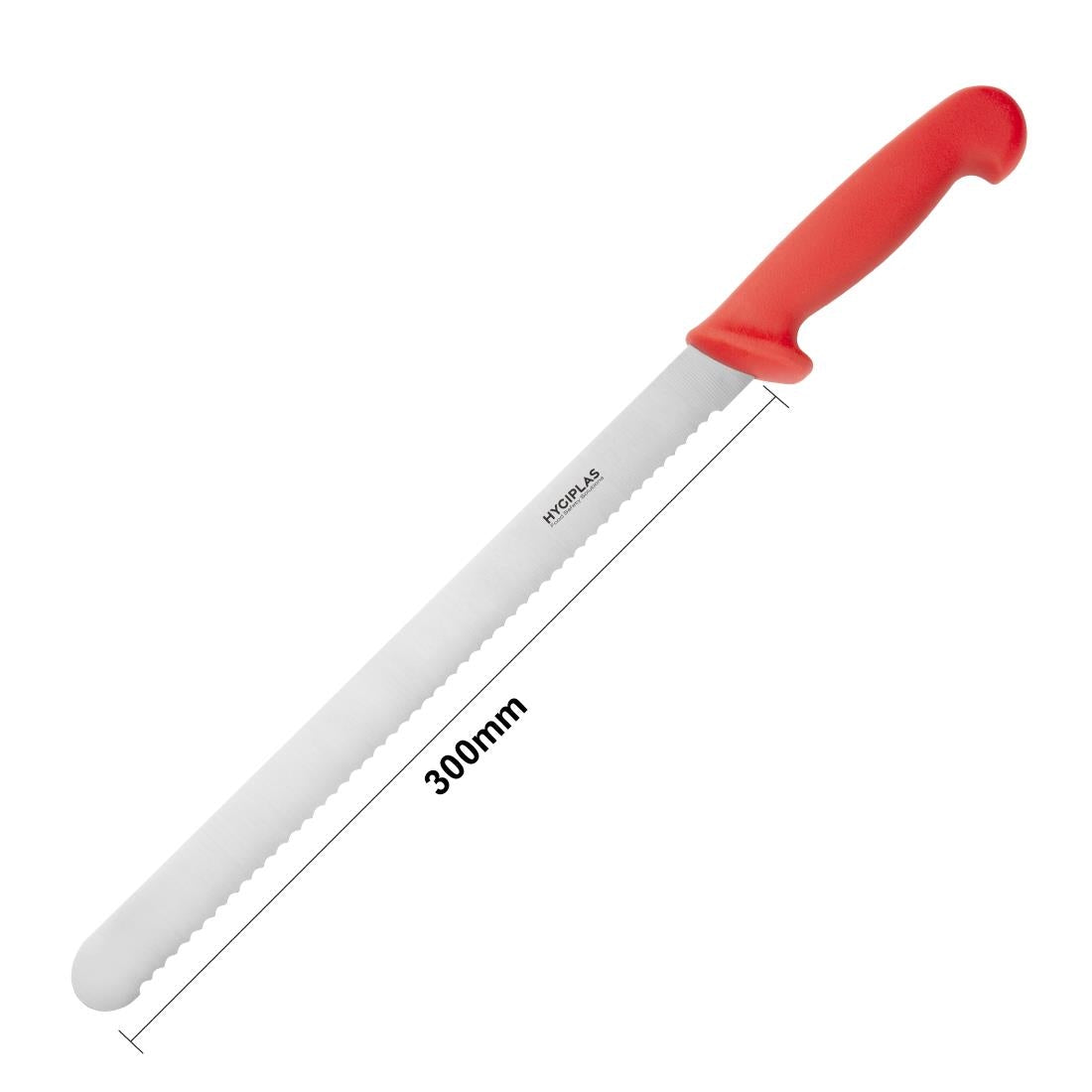 Hygiplas Serrated Slicer Red 30cm