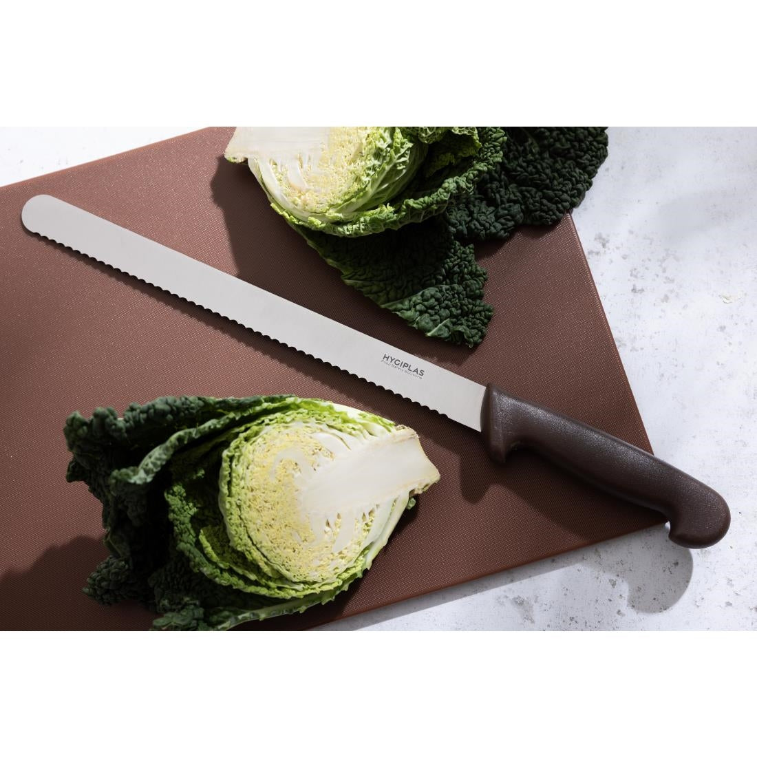 Hygiplas Serrated Slicer Brown 30cm
