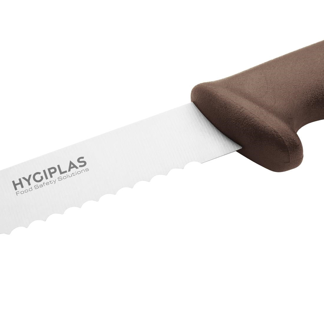 Hygiplas Serrated Slicer Brown 24.8cm